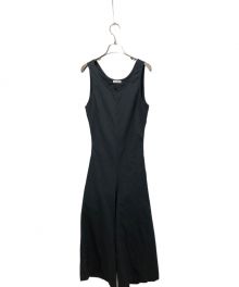 Seagreen（シーグリーン）の古着「COTTON LINEN DYED WEATHER CLOTH JUMPSUIT」｜ブラック