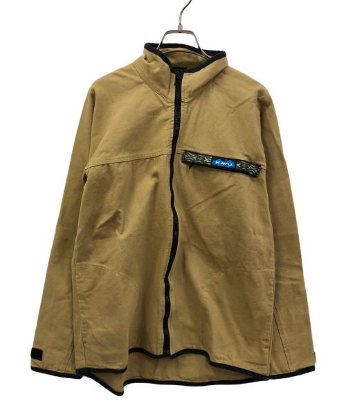 KAVU（カブー）KAVU (カブー) ジップアップジャケット ブラウン サイズ:Lの古着・服飾アイテム