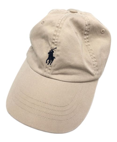 POLO RALPH LAUREN（ポロ・ラルフローレン）POLO RALPH LAUREN (ポロ・ラルフローレン) キャップ ベージュの古着・服飾アイテム