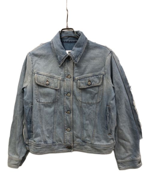 MM6 Maison Margiela（エムエムシックス メゾンマルジェラ）MM6 Maison Margiela (エムエムシックス メゾンマルジェラ) 再構築デニムジャケット スカイブルー サイズ:38の古着・服飾アイテム