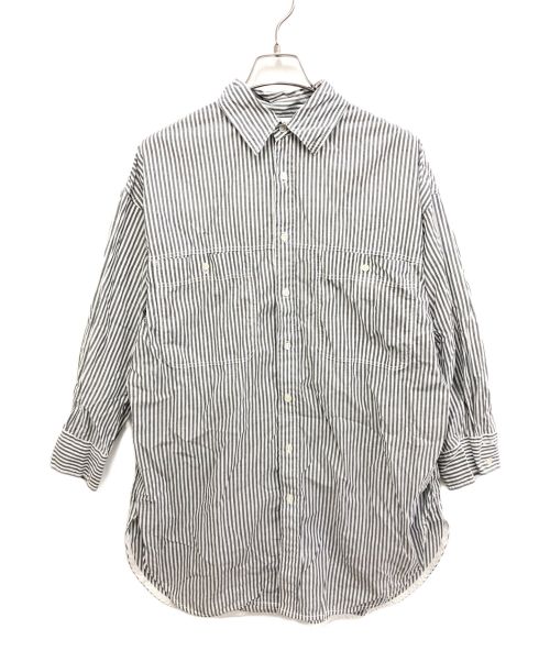 Spick and Span（スピックアンドスパン）Spick and Span (スピックアンドスパン) ロングストライプシャツ グレー サイズ:記載なしの古着・服飾アイテム