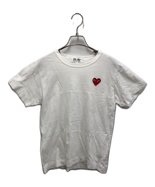 PLAY COMME des GARCONS（プレイ コムデギャルソン）PLAY COMME des GARCONS (プレイ コムデギャルソン) Tシャツ ホワイト サイズ:Ⅼの古着・服飾アイテム