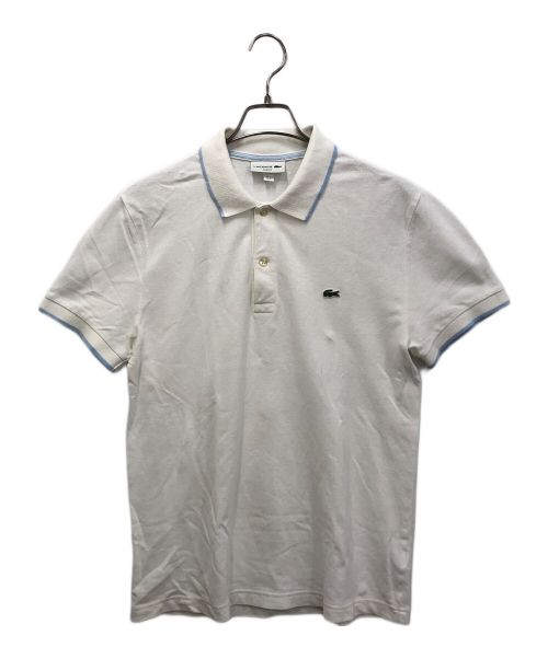 LACOSTE（ラコステ）LACOSTE (ラコステ) ポロシャツ ホワイト サイズ:FR4（US　M）の古着・服飾アイテム