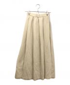 AURALEEオーラリー）の古着「DRY COTTON KNIT PLEATED SKIRT」｜ホワイト