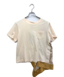 MICALLE MICALLE（ミカーレミカーレ）の古着「Tシャツ」｜ベージュ