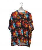 stussyステューシー）の古着「NEON VENUS SHIRT(ネオンヴィーナスシャツ)」｜レッド