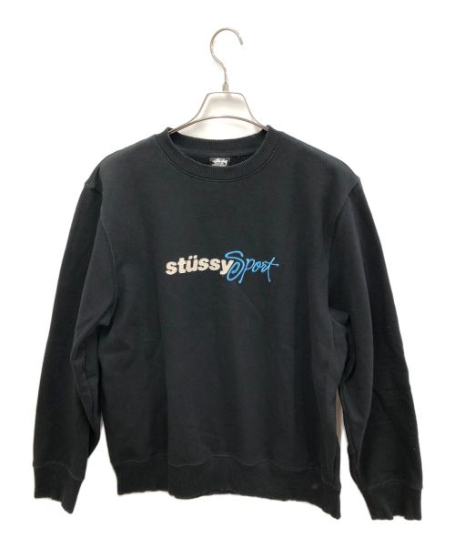 stussy（ステューシー）stussy (ステューシー) ロゴスウェット ブラック サイズ:Mの古着・服飾アイテム