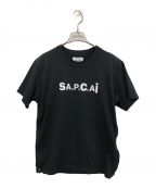 A.P.C.×sacaiアーペーセー×サカイ）の古着「サイドジップ半袖カットソー」｜ブラック