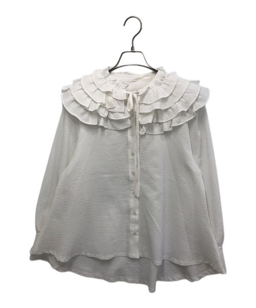 bibiy（ビビィ）bibiy (ビビィ) CHARLOTTE TIE COLLAR BLOUSE(シャーロットタイカラーブラウス) ホワイト サイズ:Ｆの古着・服飾アイテム