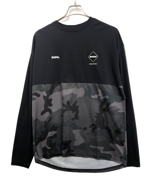 F.C.R.B.（エフシーアールビー）F.C.R.B. (エフシーアールビー) L/S CAMOUFLAGE TEAM TOP ブラック サイズ:Ｌの古着・服飾アイテム