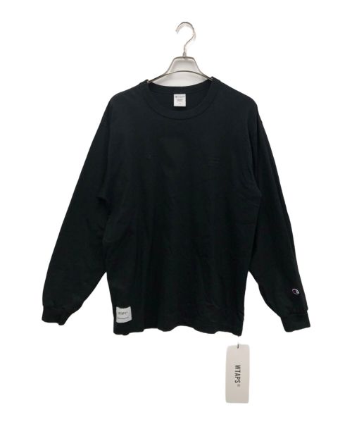 WTAPS（ダブルタップス）WTAPS (ダブルタップス) Champion (チャンピオン) Academy L/S T-Shirts ブラック サイズ:Ⅼ 未使用品の古着・服飾アイテム