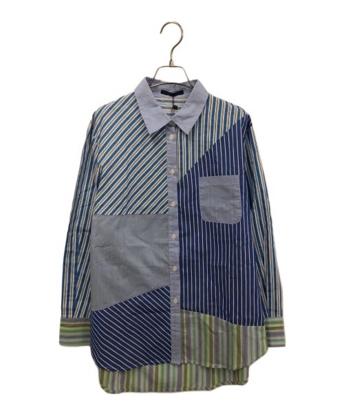 PAUL SMITH（ポールスミス）PAUL SMITH (ポールスミス) パッチワークシャツ スカイブルー サイズ:F 未使用品の古着・服飾アイテム