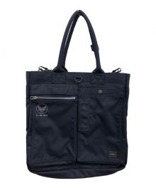 PORTER（ポーター）の古着「FLYING ACE 2WAY TOTE BAG」｜ネイビー