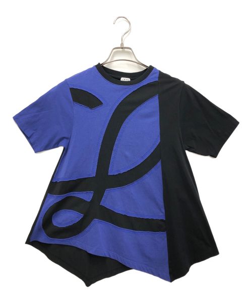 LOEWE（ロエベ）LOEWE (ロエベ) アシンメトリーＴシャツ ブルー サイズ:XSの古着・服飾アイテム