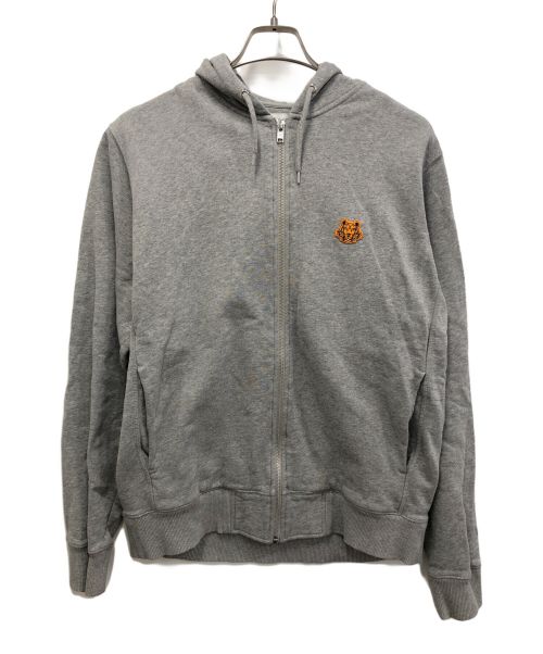 KENZO（ケンゾー）KENZO (ケンゾー) TIGER CREST FULL ZIP HOODIE グレー サイズ:Ｍの古着・服飾アイテム