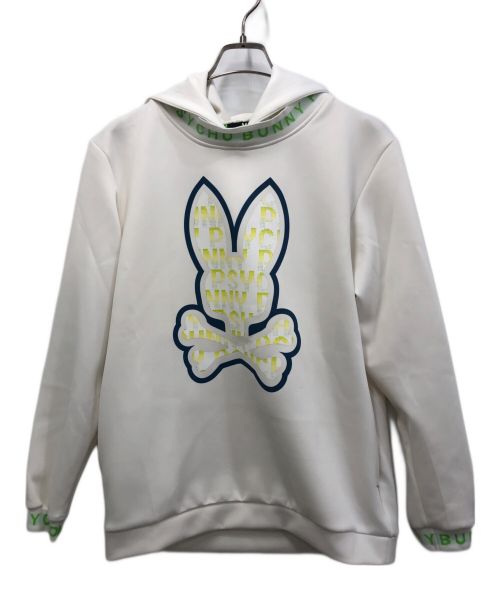 Psycho Bunny（サイコ バニー）Psycho Bunny (サイコ バニー) パーカー ホワイト サイズ:Lの古着・服飾アイテム