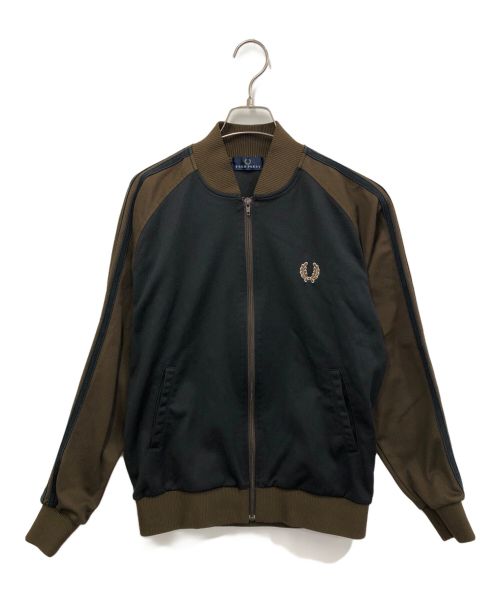 FRED PERRY（フレッドペリー）FRED PERRY (フレッドペリー) 月桂樹バックプリントジャケット ブラウン サイズ:Mの古着・服飾アイテム