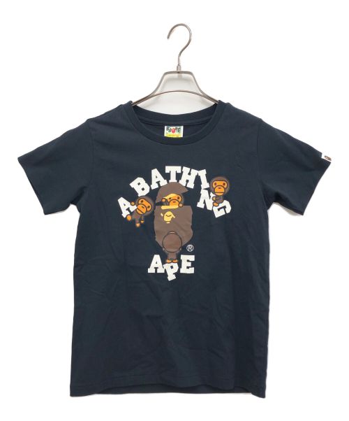 A BATHING APE（アベイシングエイプ）A BATHING APE (アベイシングエイプ) プリントTシャツ ブラック サイズ:XSの古着・服飾アイテム