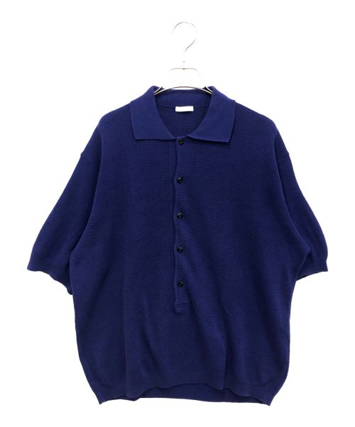 ULTERIOR（アルテリア）ULTERIOR (アルテリア) TWISTED LOOSE MILANO RIB KNIT POLO ネイビー サイズ:4の古着・服飾アイテム