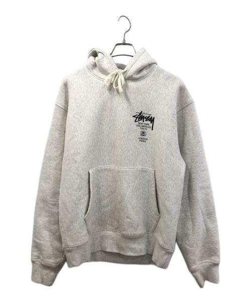 stussy（ステューシー）stussy (ステューシー) パーカー グレー サイズ:Lの古着・服飾アイテム