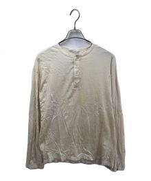 Name.（ネーム）の古着「VINTAGE WASH HENLEY NECK L/S TEE」｜アイボリー