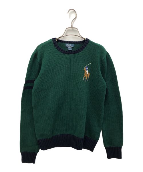 POLO RALPH LAUREN（ポロ・ラルフローレン）POLO RALPH LAUREN (ポロ・ラルフローレン) ニット グリーン サイズ:XLの古着・服飾アイテム