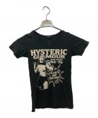 Hysteric Glamourヒステリックグラマー）の古着「HYSガールTシャツ」｜ブラック