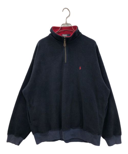 POLO RALPH LAUREN（ポロ・ラルフローレン）POLO RALPH LAUREN (ポロ・ラルフローレン) ハーフジップフリースジャケット ネイビー サイズ:Lの古着・服飾アイテム