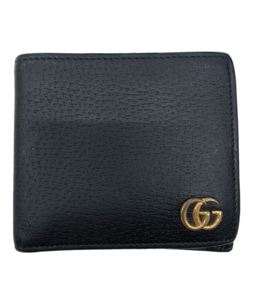 GUCCI（グッチ）GUCCI (グッチ) 2つ折り財布 ブラックの古着・服飾アイテム