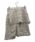 LE CIEL BLEU (ルシェルブルー) Tweed Mini Skirt グレー サイズ:38：5000円