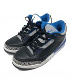 NIKEナイキ）の古着「Air Jordan 3 Retro Sport Blue」｜ブルー