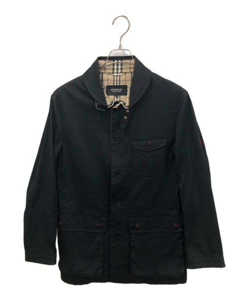 BURBERRY BLACK LABEL（バーバリーブラックレーベル）BURBERRY BLACK LABEL (バーバリーブラックレーベル) コート/ノーカラーコート/メルトンコート ブラック サイズ:Mの古着・服飾アイテム