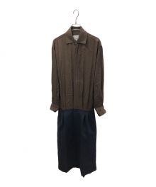 Maison Margiela（メゾンマルジェラ）の古着「SHIRT DRESS」｜ブラウン