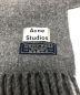 Acne studios (アクネ ストゥディオス) ウールマフラー グレー サイズ:表記なし：5000円