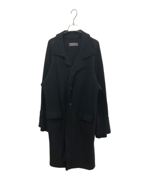 yohji yamamoto+noir（ヨウジヤマモトプリュスノアール）yohji yamamoto+noir (ヨウジヤマモトプリュスノアール) ウールコート ブラック サイズ:2の古着・服飾アイテム