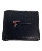 Salvatore Ferragamoサルヴァトーレ フェラガモ）の古着「Ferragamoロゴ2つ折り財布」｜ブラック