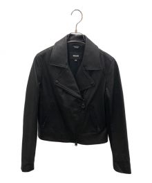 mackage（マッカージュ）の古着「GEM LEATHER BIKER JACKET」｜ブラック