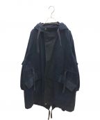 Acne studiosアクネ ストゥディオス）の古着「Tech-twill Fishtail Parka」｜ネイビー