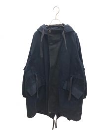 Acne studios（アクネ ストゥディオス）の古着「Tech-twill Fishtail Parka」｜ネイビー