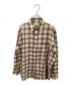 ULTERIORアルテリア）の古着「C/W CHECKED TWILL SHIRT」｜ベージュ