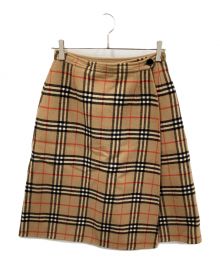 Burberry's（バーバリーズ）の古着「ノヴァチェックラップスカート」｜ブラウン