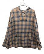 South2 West8サウスツー ウエストエイト）の古着「Mexican Parka TWILL PLAID」｜オレンジ×ブルー