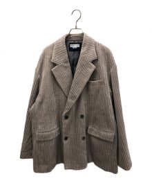 MAISON SPECIAL（メゾンスペシャル）の古着「【TAKEMI】Wide Corduroy Prime-Over Double Tailored Jacket」｜ベージュ