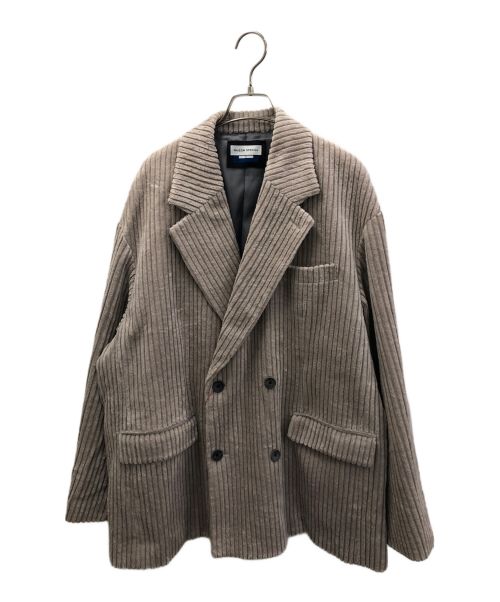 MAISON SPECIAL（メゾンスペシャル）MAISON SPECIAL (メゾンスペシャル) 【TAKEMI】Wide Corduroy Prime-Over Double Tailored Jacket ベージュ サイズ:01 未使用品の古着・服飾アイテム