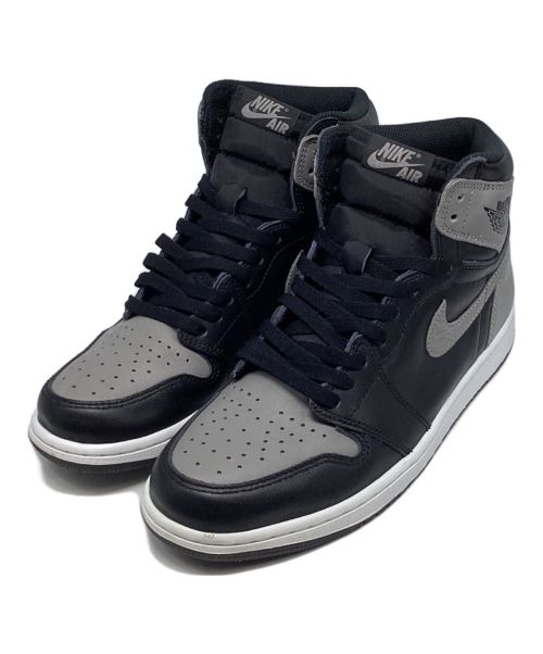 NIKE（ナイキ）NIKE (ナイキ) AIR JORDAN 1 HIGH OG ブラック×グレー サイズ:27.5の古着・服飾アイテム