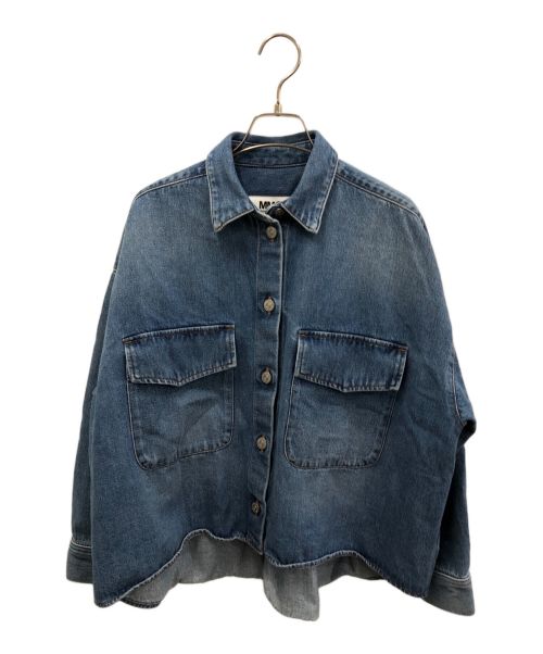 MM6 Maison Margiela（エムエムシックス メゾンマルジェラ）MM6 Maison Margiela (エムエムシックス メゾンマルジェラ) オーバーサイズデニムジャケット インディゴ サイズ:36の古着・服飾アイテム