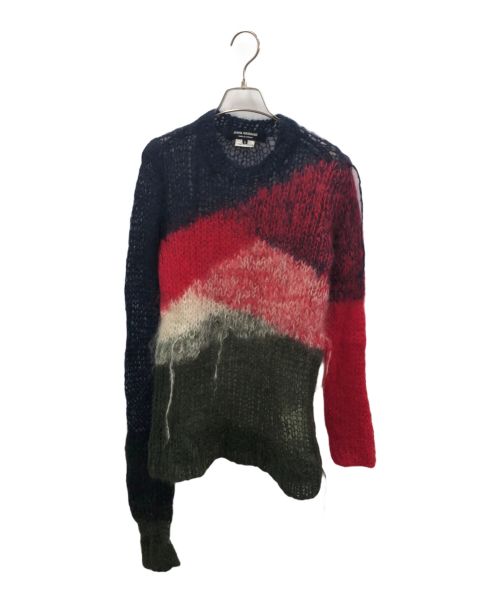 JUNYA WATANABE COMME des GARCONS（ジュンヤワタナベ コムデギャルソン）JUNYA WATANABE COMME des GARCONS ((ジュンヤワタナベ コムデギャルソン) Punk Sweater 'Multicolor' ネイビー サイズ:Sの古着・服飾アイテム