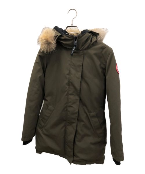 CANADA GOOSE（カナダグース）CANADA GOOSE (カナダグース) ダウンコート カーキ サイズ:Sの古着・服飾アイテム