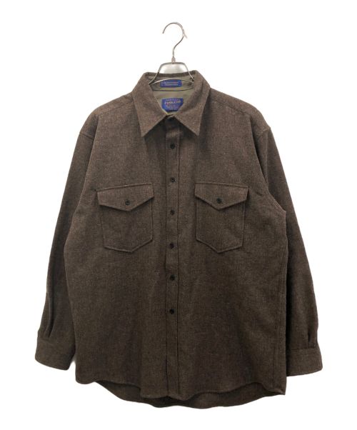 PENDLETON（ペンドルトン）PENDLETON (ペンドルトン) ウールシャツ ブラウン サイズ:Lの古着・服飾アイテム