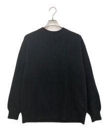 B:MING by BEAMS（ビーミングバイビームス）の古着「ラクーンミックス クルーネックニット」｜ブラック